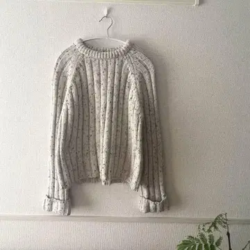 SLOBE IENA 두꺼운 원단 니트 굵은 리브 울 니트 프리 사이즈