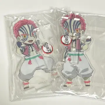 귀멸의 칼날 ufotable 연결 아크릴 스탠드 아카자 좌우 세트