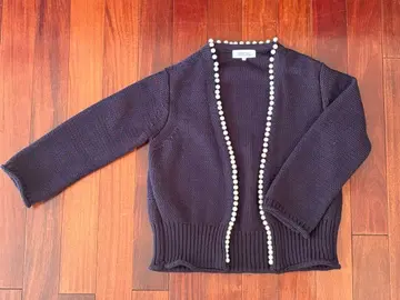 [ 미사용 ] 아르페쥬 스토리 펄 장식 가디건