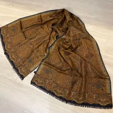 이탈리아제 ETRO 에트로 울 실크 대형 스톨 스카프