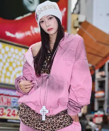 핑크 후드티 A'GEM/9