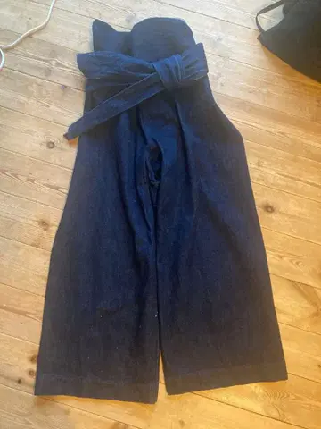 TOUJOURS 투주 리본 와이드 데님