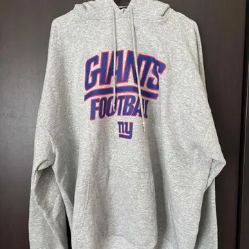 구제 의류 NFL GIANTS FOOTBALL 그레이 후드티 L