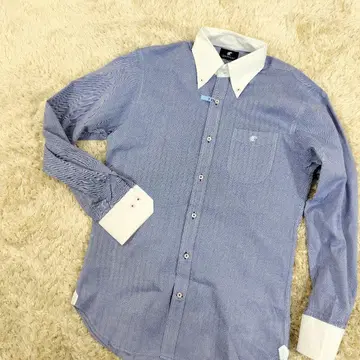 LOVELESS 와이셔츠 커터셔츠 헤링본 버튼 다운