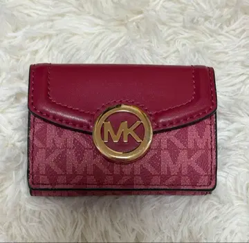 MICHAEL KORS 빨간색 3단 폴더형 지갑