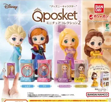 디즈니 캐릭터 Q posket 미니어처 컬렉션 2 안나 엘사