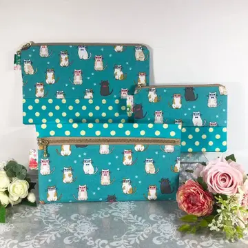 파우치 3종 세트 [ 고양이 ]