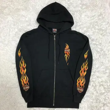 할리데이비슨 지퍼 후드티 프레임