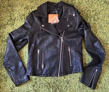 스트라디바리우스 블랙 더블 라이더 자켓 S