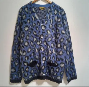 유니버드72 모헤어 터치 레오파드 가디건