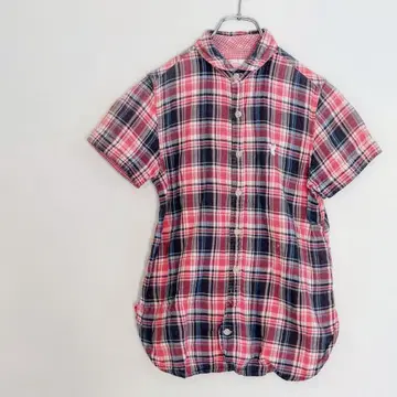 Coen 반팔 셔츠 (M) 체크 a2162