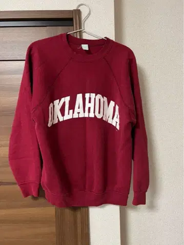 OKLAHOMA 칼리지 로고 맨투맨 트레이닝복