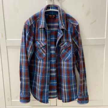 WEAR WELL 체크 무늬 긴팔 셔츠