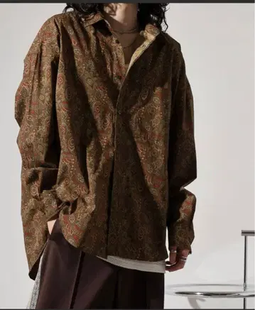 ciao 페이즐리 빅 셔츠