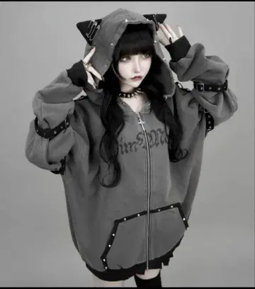 dimmoire/디모아르 Evil cat 후드티