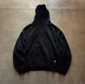 90s RUSSELL ATHLETIC 블랙 후드티 XXL