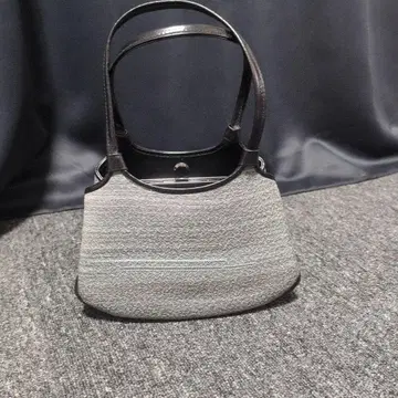 그레이 토트백 합성섬유 가죽