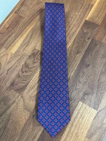 E. Marinella 넥타이 코몬 무늬 블루 미사용 새상품