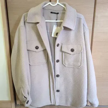 원 웨이 베이지 셔츠 자켓