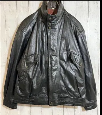 DULWIJE 본격 라무 가죽 자켓 빈티지 블랙