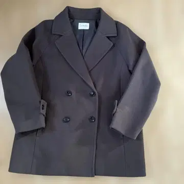 GLACIER 다크 브라운 피 코트 L 허니즈