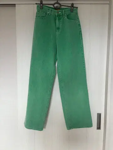 쿨 카리안 와이드 데님 팬츠 그린 M 사이즈