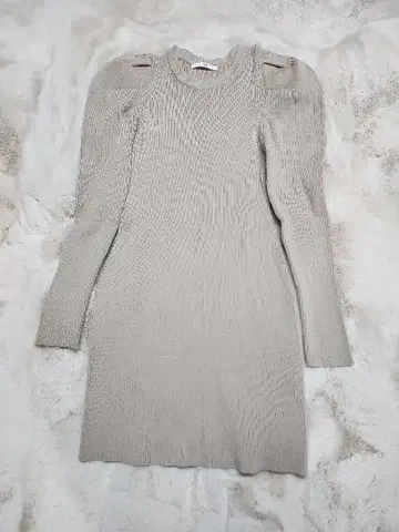 SLY 베이지 미니 원피스 긴팔