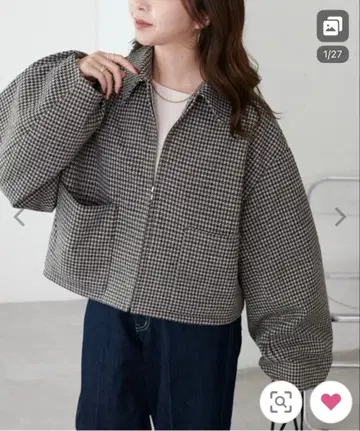 Discoat 코트 아우터 중공사 지퍼 자켓