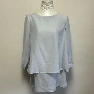 BE NEAT 시어 블라우스 풀오버 [ M ] 라이트 그레이 일본제