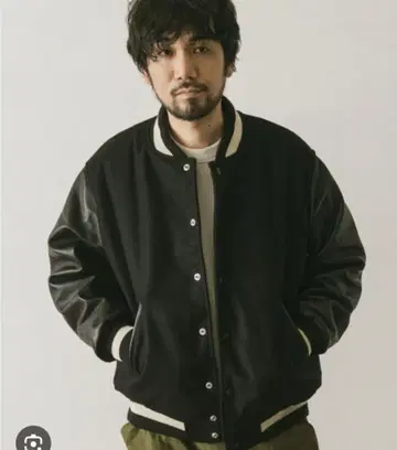 BUTWIN x DOORS 바시티 자켓 L BLACK