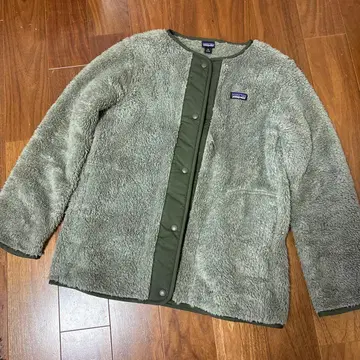 patagonia 플리스 자켓 올리브 그린 S 사이즈 노카라