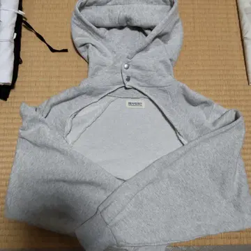 BEAMS BOY 맨투맨 볼레로 멜란지 그레이