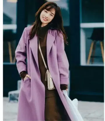 미사용 새상품 다나카 미나미 착용 PLST 울 블렌드 리버 롱 코트