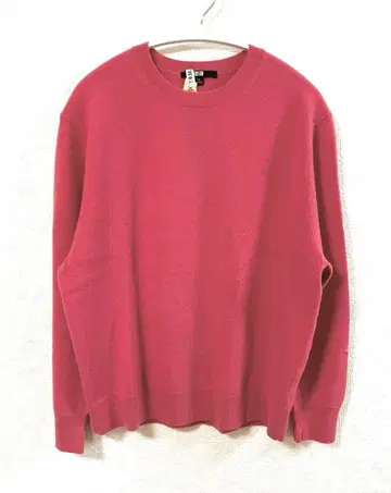 [ UNIQLO/유니클로 ] 캐시미어 긴팔 니트 핑크 XL