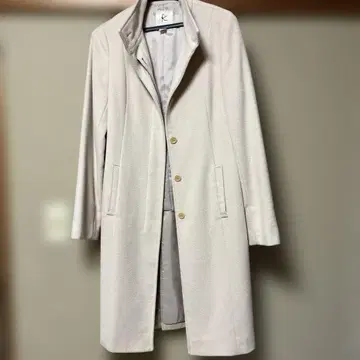 KUMIKYOKU 울 코트 M 라이트 베이지