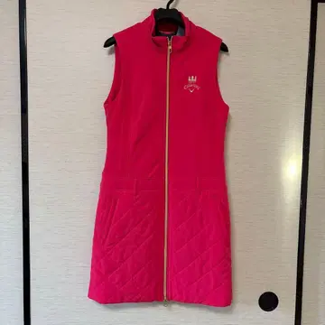 핑크 슬리브리스 원피스 S