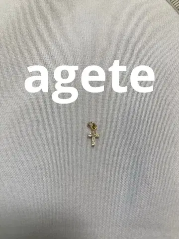 agete K10 크로스 십자가 참만