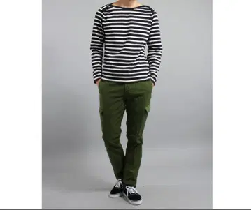 JOHNBULL 슬림 스트레치 카고 팬츠