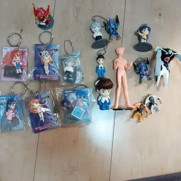 에반게리온 키링 피규어 묶음 판매 레트로