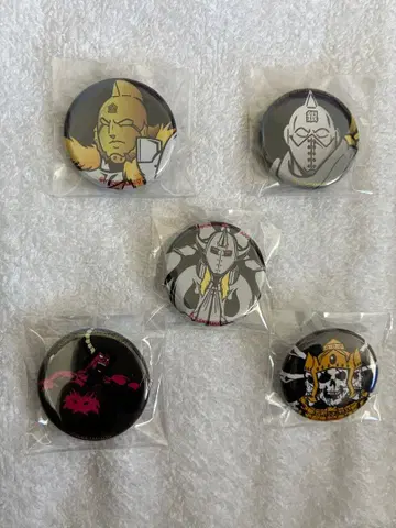 근육맨 캔 배지 5개 세트