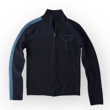 마리떼 프랑소와 저버 니트 스웨터 네이비 M 사이즈 집업