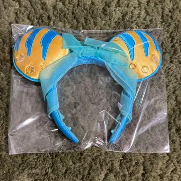 디즈니 리조트 아리엘 플라운더 머리띠