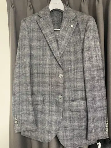 루이지 비앙키 만토바 수트 체크 48R