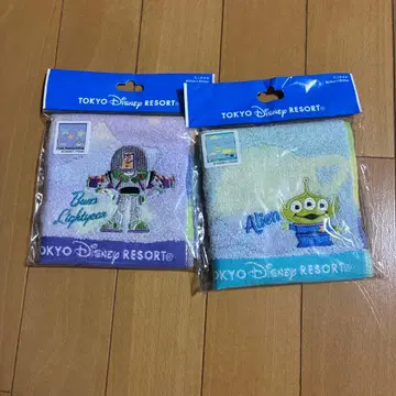 도쿄 디즈니 리조트 타월 세트 버즈 라이트이어 에이리언