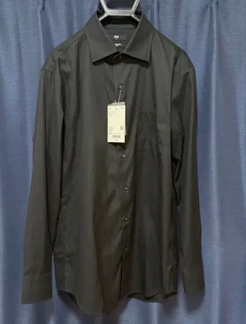 유니클로 슈퍼 논아이론 슬림 셔츠 세미 와이드 XL 사이즈 미사용품