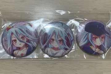 노 게임 노 라이프 글리터 캔뱃지 3개 세트