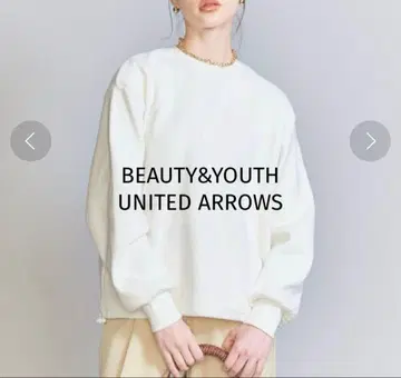 뷰티 앤 유스 코튼 더블 페이스 드로스트 풀오버