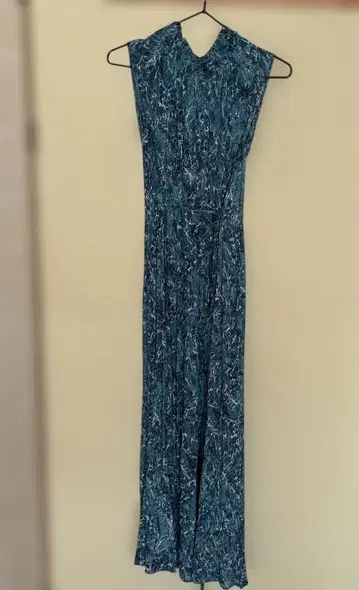 프레이 아이디 FRAY I.D 롱 원피스 블루 계열 무늬 사이즈 0