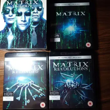 매트릭스 트릴로지 4K UHD + Blu-ray 9매