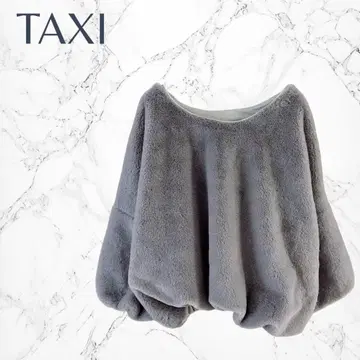 택시 모코모코 성숙/러블리 걸리시 퐁실퐁실 러프 7부 소매 풀오버